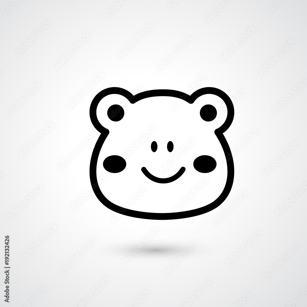 Tiger head icon vector