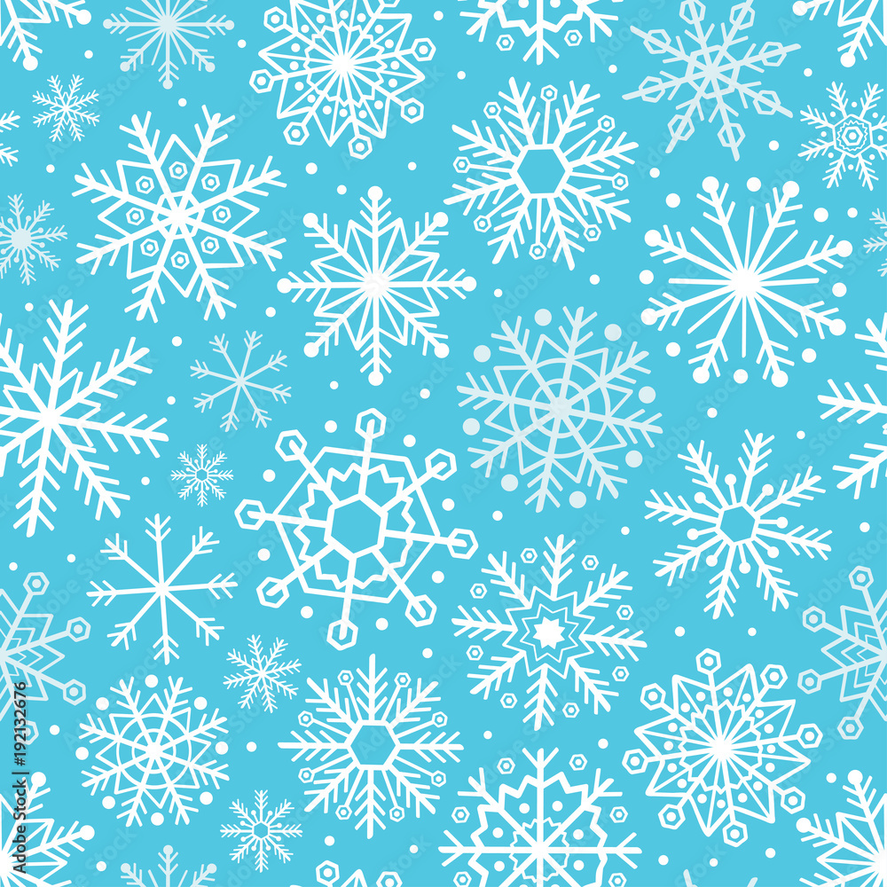 seamless pattern with snowflakes - vector illustration, eps seamless pattern with snowflakes - vector illustration, eps
