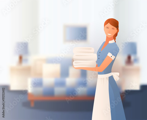 Hotel Staff Gradient Composition 