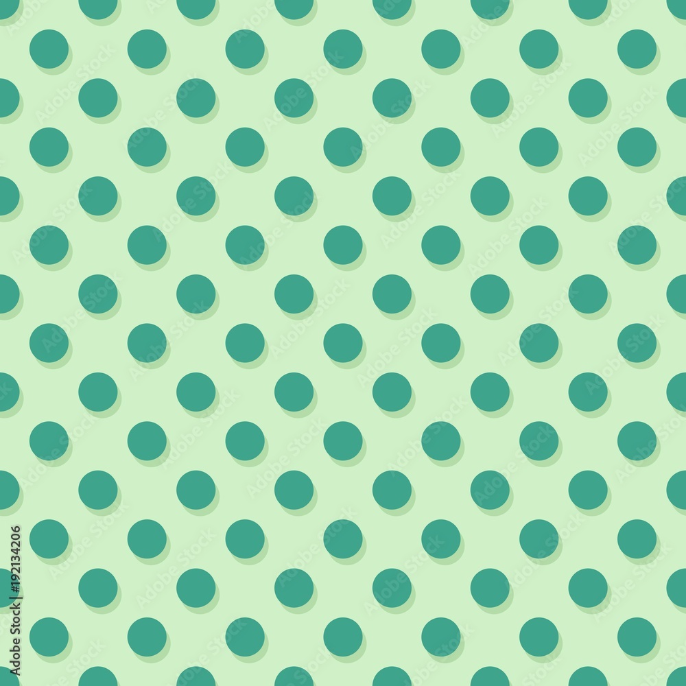 Green polka dots