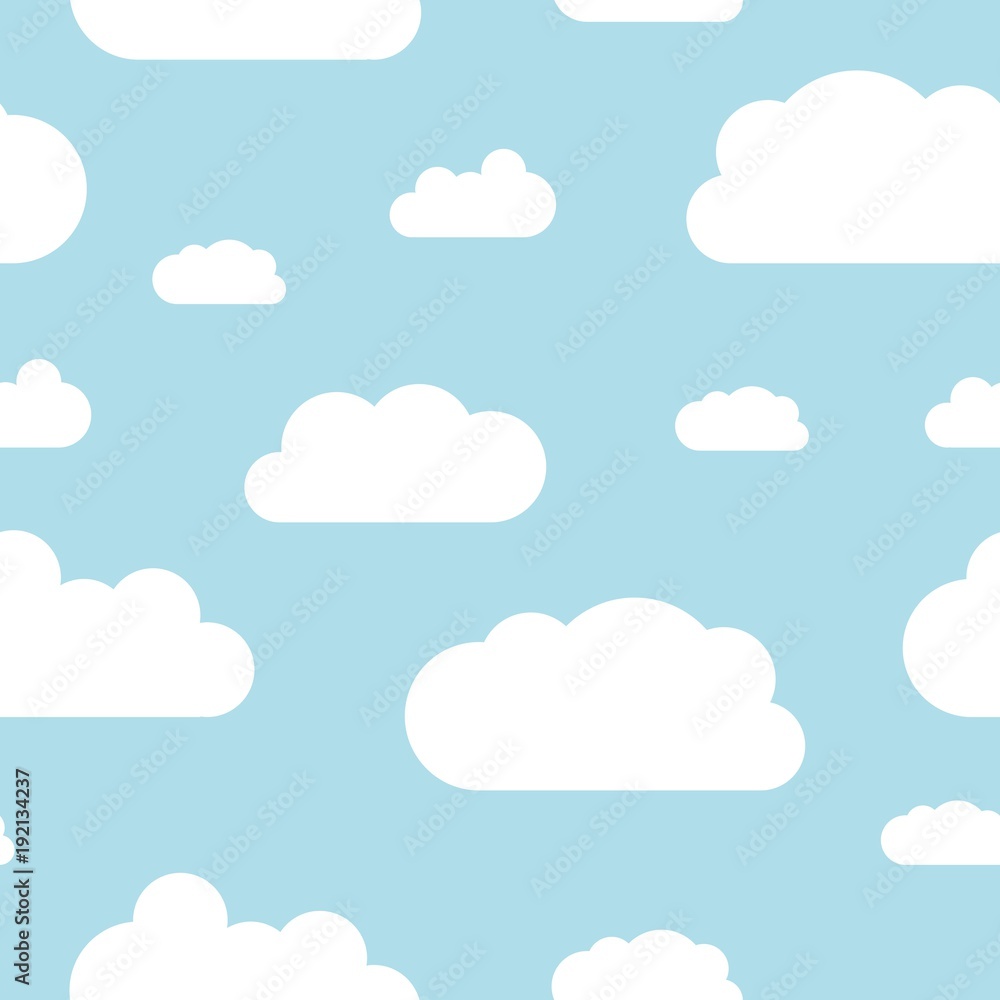 White clouds background