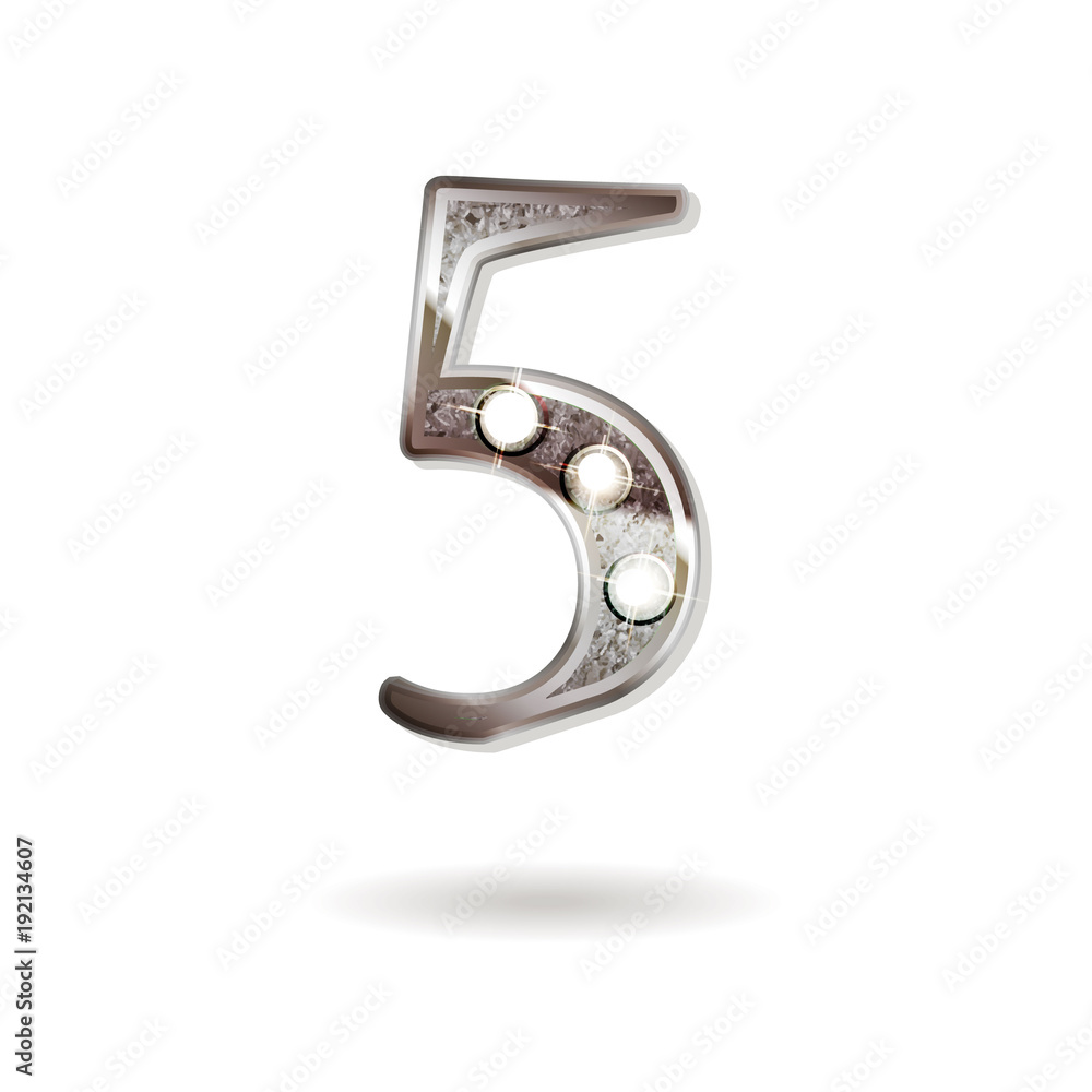 Naklejka premium 5 years anniversary celebration design