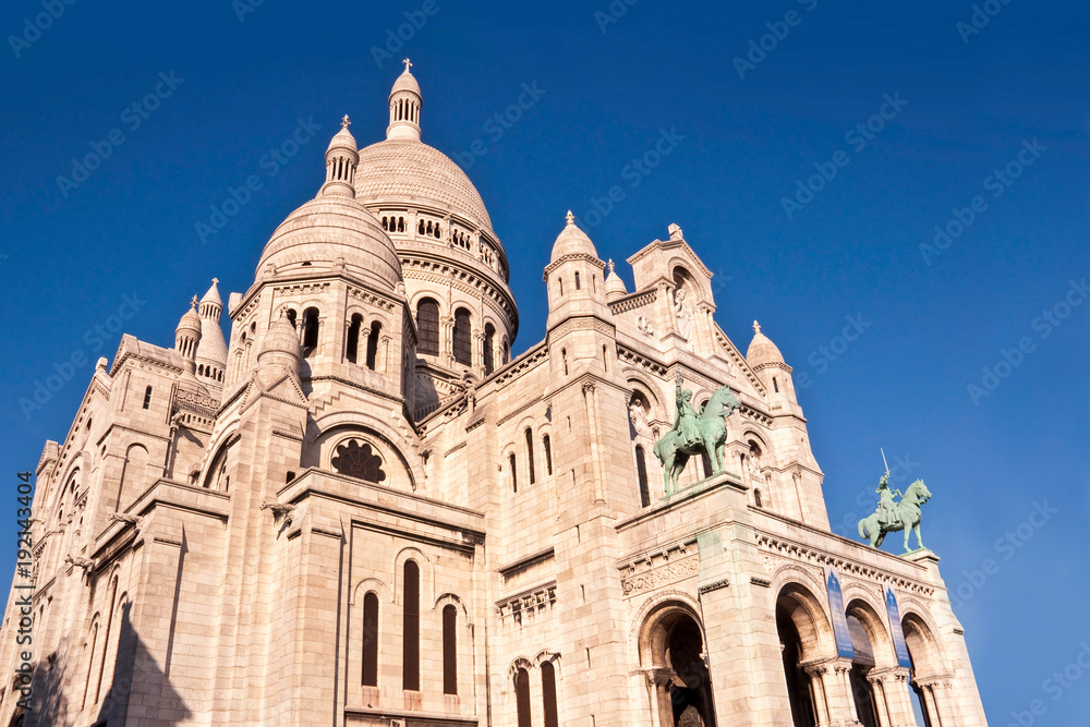 Sacre-coeur basilica on Montmartre, Paris, France
