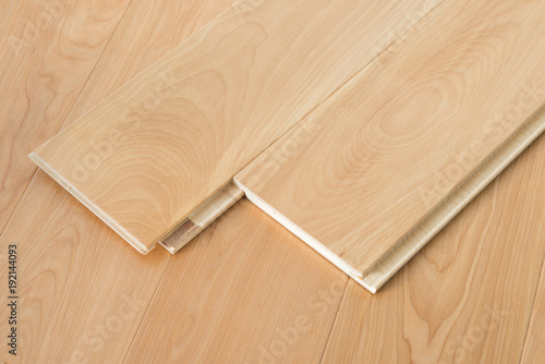 Natural wooden flooring parquet planks