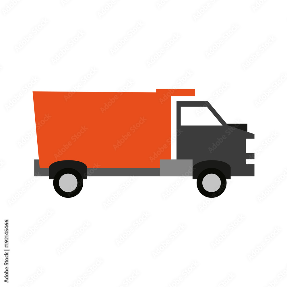 Cargo truck vehicle icon vector illustration graphic design Cargo truck vehicle icon vector illustration graphic design