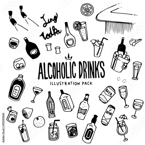 Alcoholic Illustration Pack