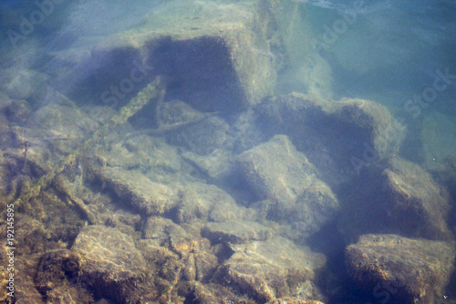 Cultivated cube rock under water © natabu