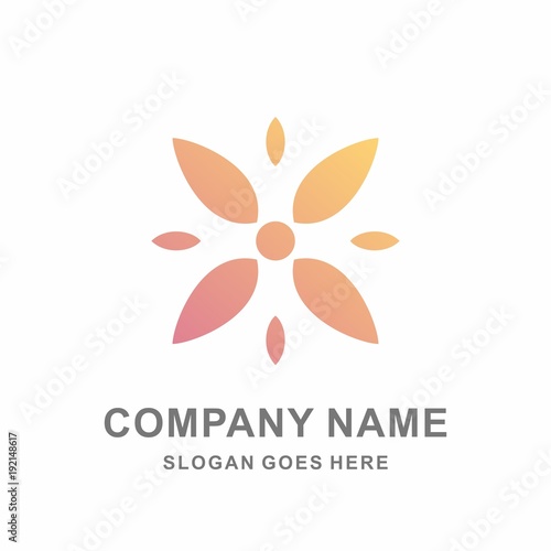 Simple Elegance Decorative Clover Flowers Beauty Cosmetic Fashion Business Company Stock Vector Logo Design Template