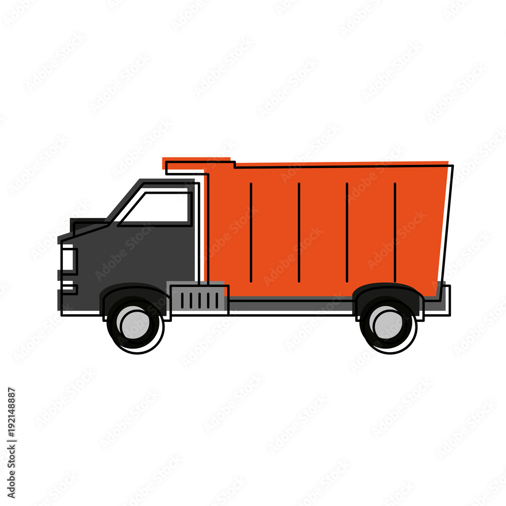 Cargo truck vehicle icon vector illustration graphic design Cargo truck vehicle icon vector illustration graphic design