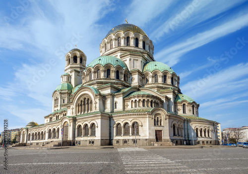 Nevsky cathedral panorama in Sofia photo