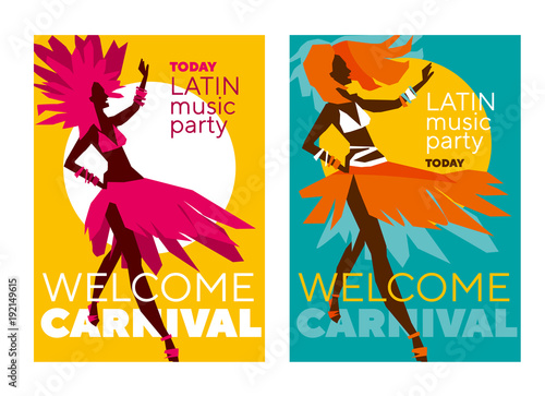 latin  music carnival poster.