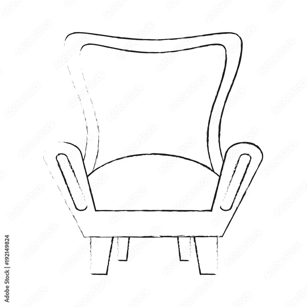 Armchair furniture isolated icon vector illustration graphic design Armchair furniture isolated icon vector illustration graphic design