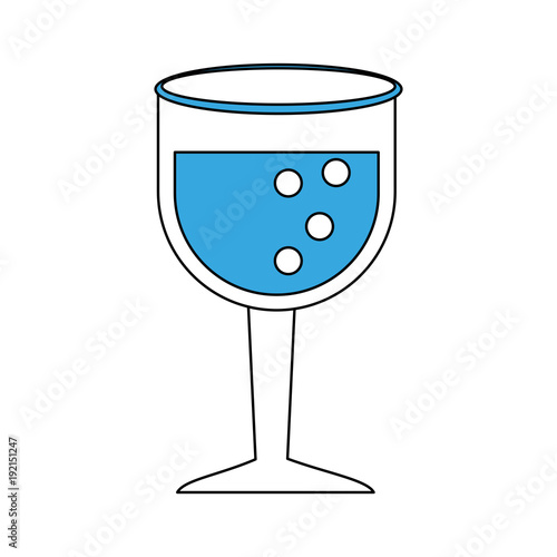 Wine cup glass icon vector illustration graphic design