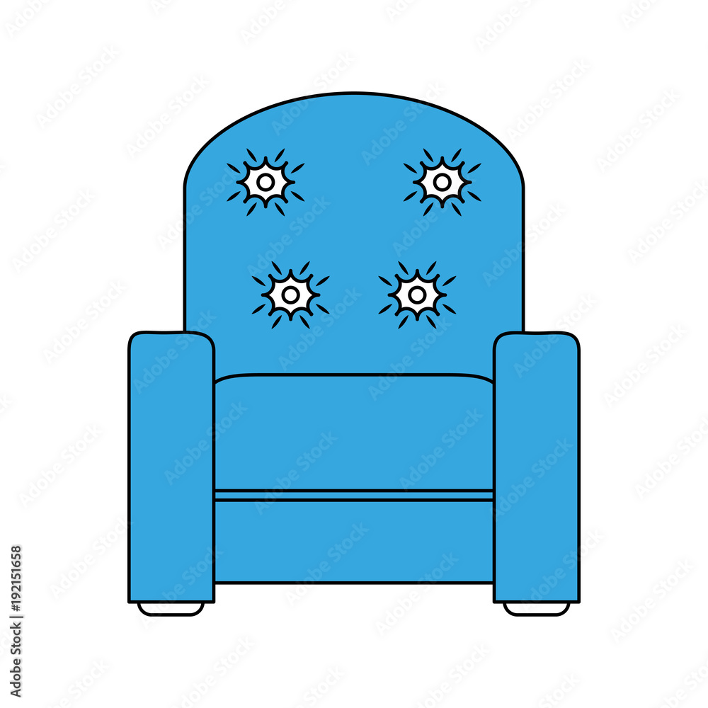 Armchair furniture isolated icon vector illustration graphic design Armchair furniture isolated icon vector illustration graphic design