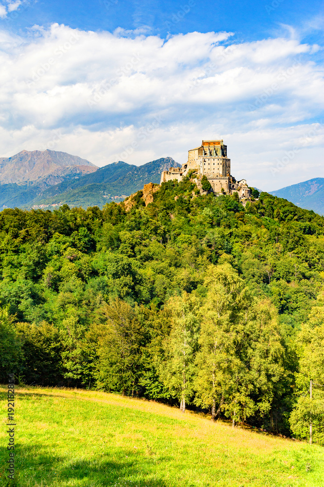 Sacra San Michele, in Piedmont, Turin district, north Italy.
