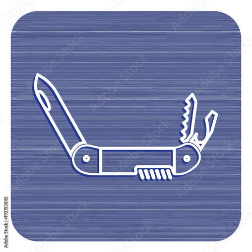 Camping knife icon
