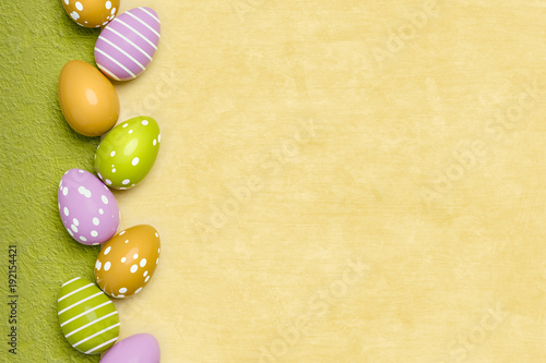 a beautiful colored eggs easter background