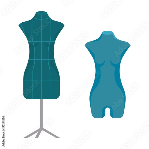 Dummies for clothes in shape of female figure