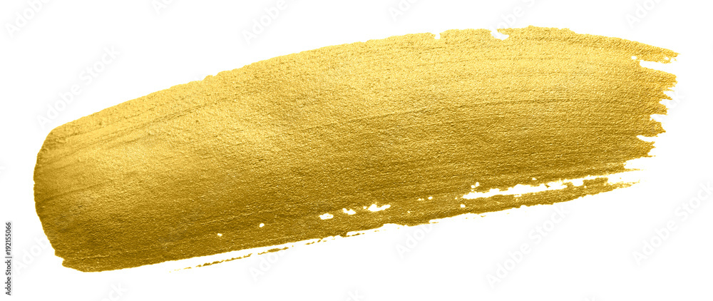 Gold Glitter Foil Brush Stroke Vector Golden Paint Smear Background  Isolated On White Glow Metal Pattern Stock Illustration - Download Image  Now - iStock