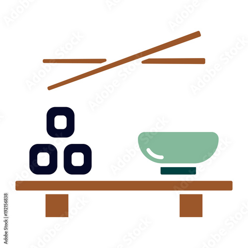 Asiatisches Essen (Icon) - Sushibrett