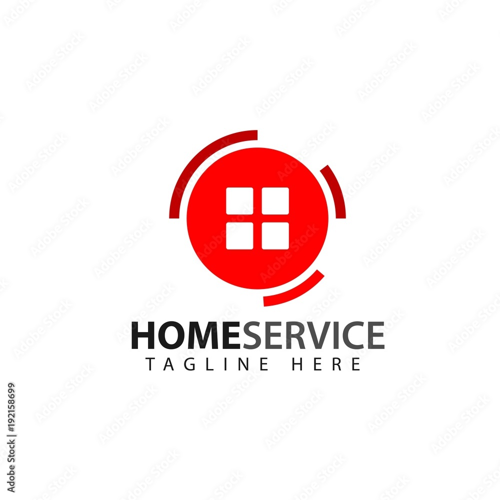 Obraz premium Home Service Logo Vector Template Design