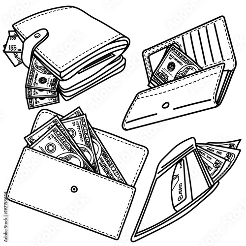 Finance vector drawing