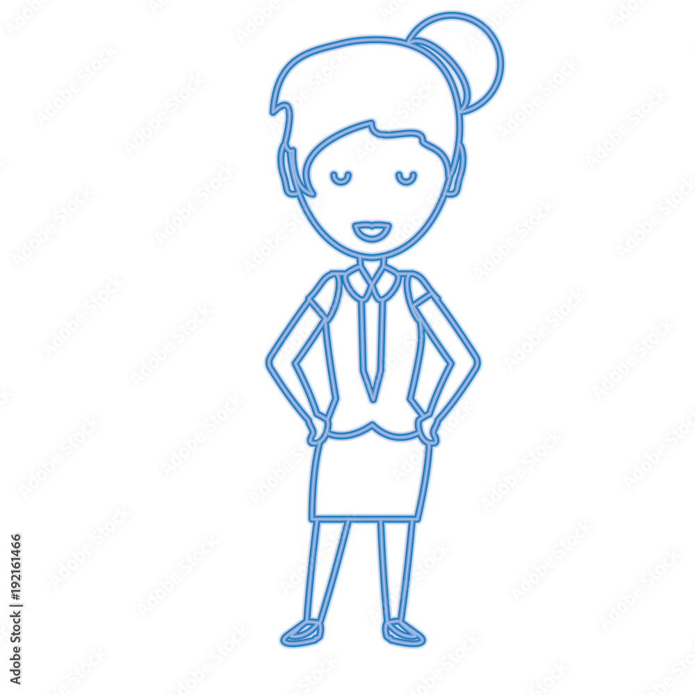 Cartoon businesswoman icon Cartoon businesswoman icon