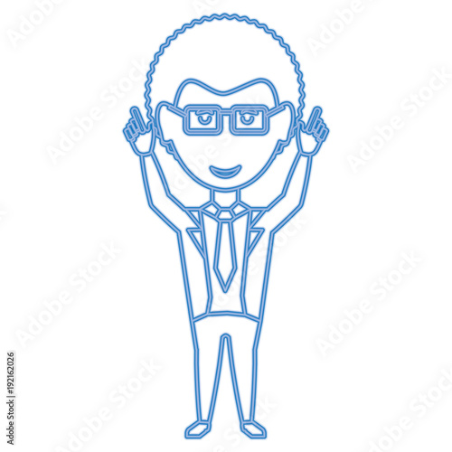 cartoon businessman icon