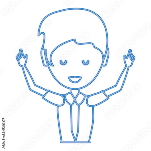 Cartoon businesswoman icon