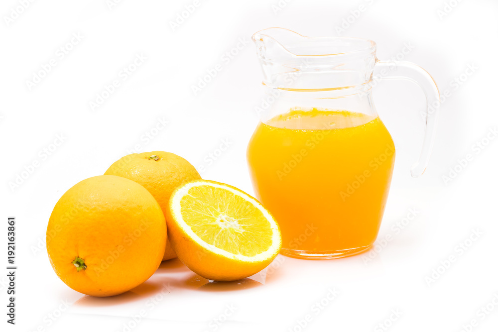 Glass of orange juice isolated on white background Glass of orange juice isolated on white background