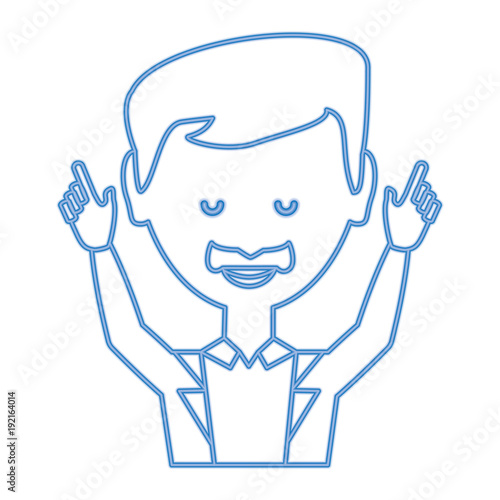 cartoon businessman icon