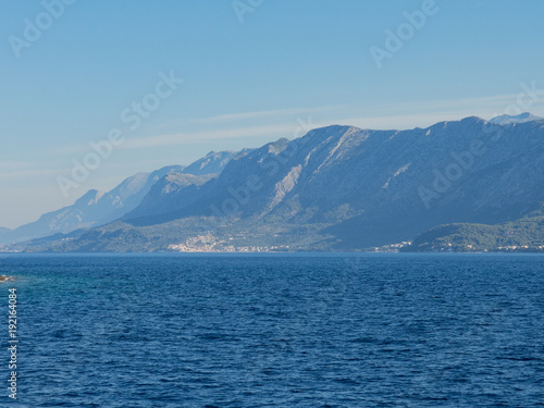 Beautiful landscape of Makarska riviera with high mountains © Michal