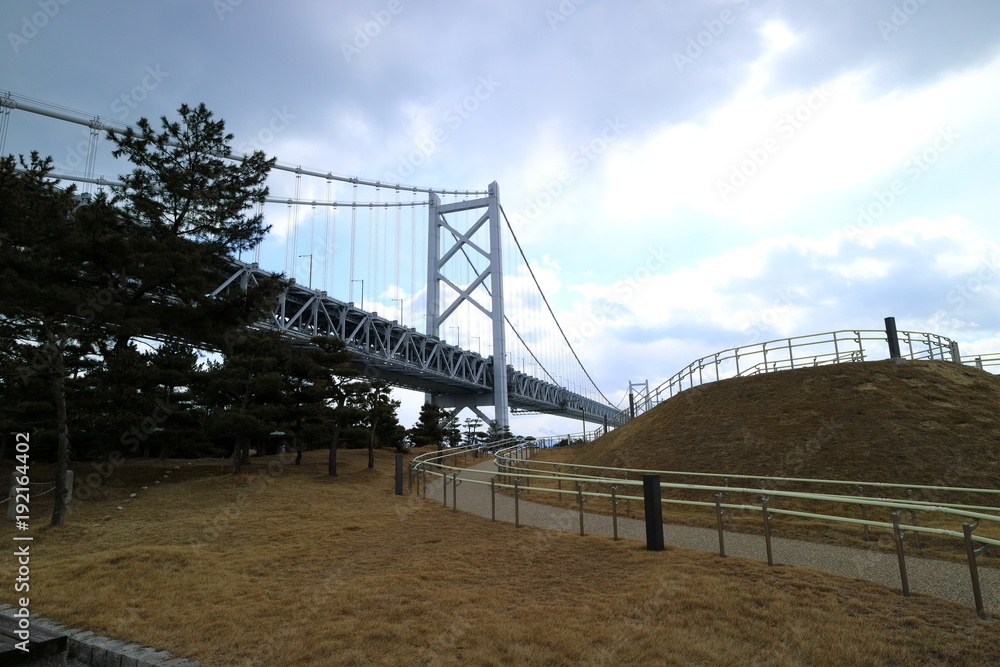Fototapeta premium Seto big bridge in Japan