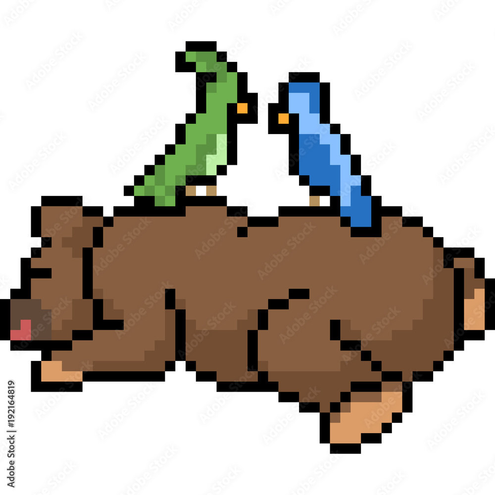 vector pixel art animals friend vector pixel art animals friend