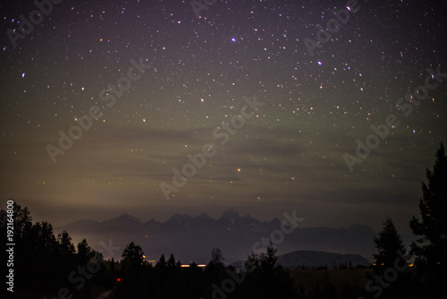 Tetons National Park Night Scene © ryan