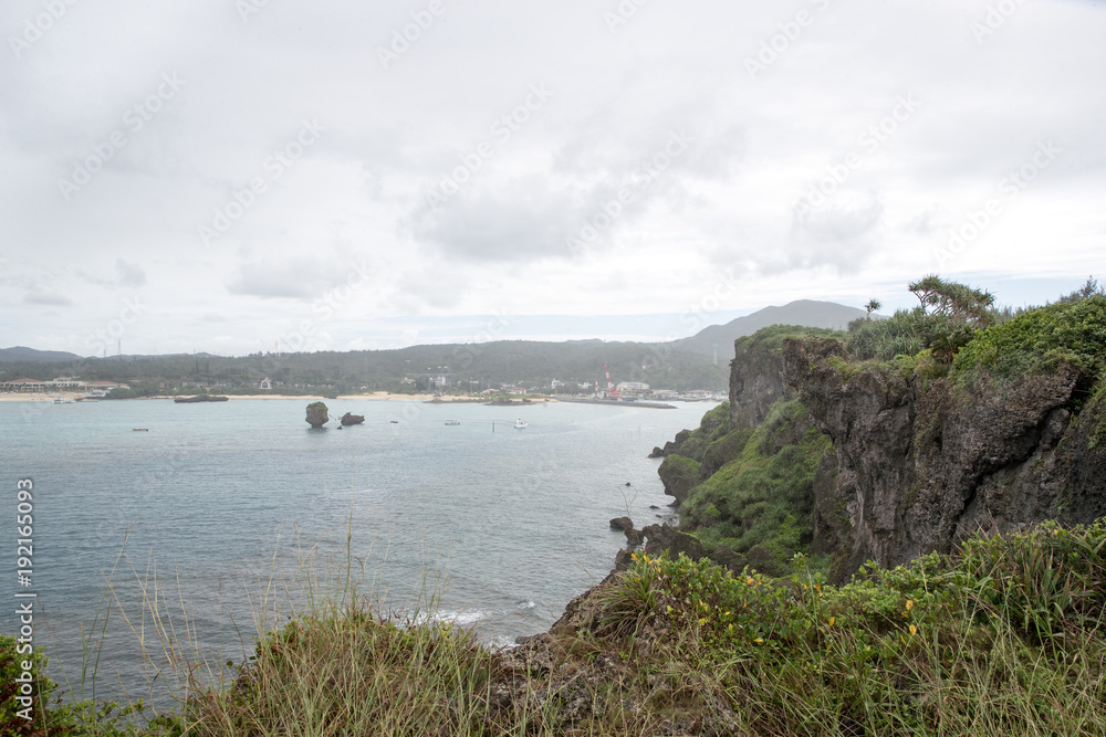Manzamou cliff, landscape, Okinawa, Japan