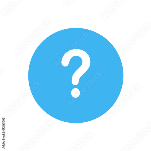Question mark sign icon. Help symbol. FAQ sign. Vector