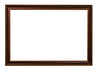 classic dark brown painted wooden picture frame