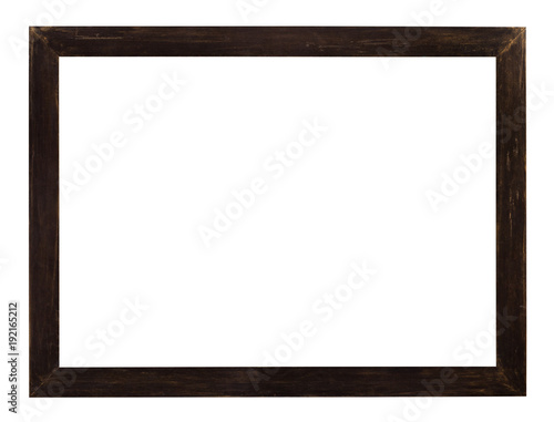 modern flat dark brown wooden picture frame