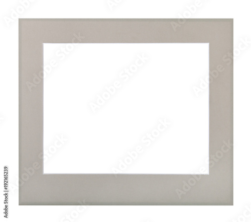 wide flat gray passe-partout for picture frame