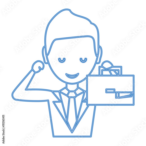 cartoon businessman icon