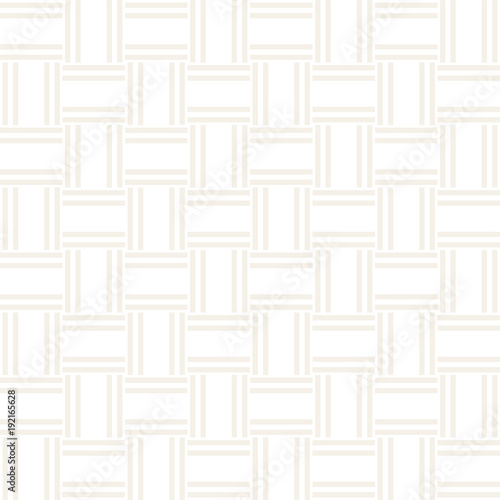 Trendy monochrome twill weave Lattice. Abstract Geometric Background Design. Vector Seamless Pattern.