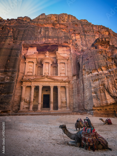 The Shrine in Petra seen from the gorge