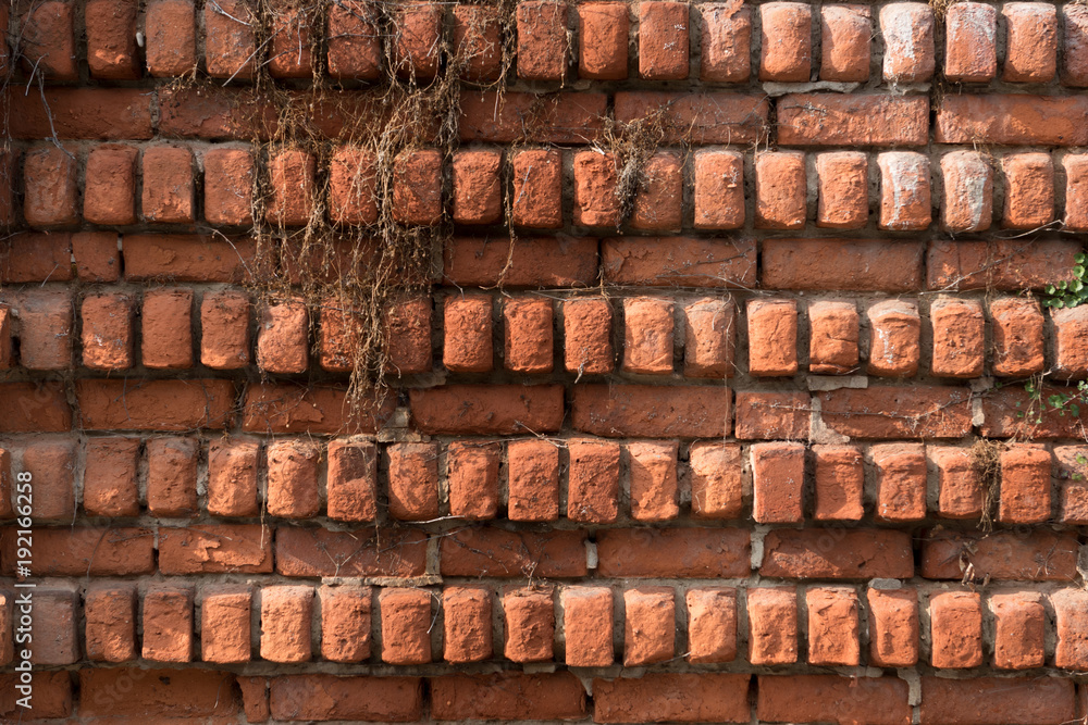 Old brick background, texture and pattern. Red brick wall Old brick background, texture and pattern. Red brick wall