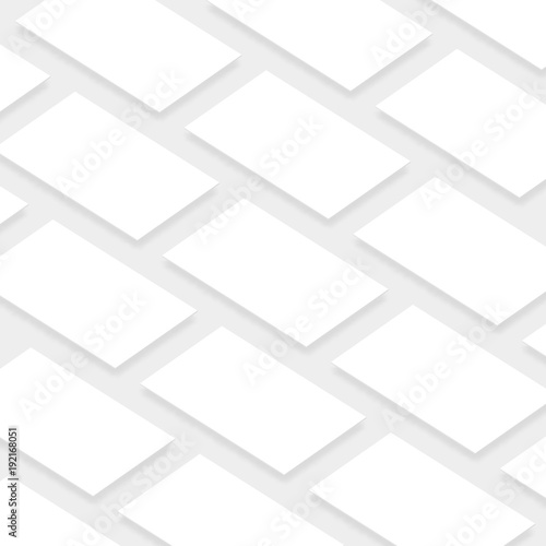 Clean white mobile app user unterface ui concept screens grid vector mockup