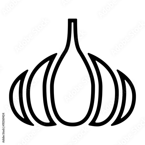 Gemüse Icon - Knoblauch, Knolle