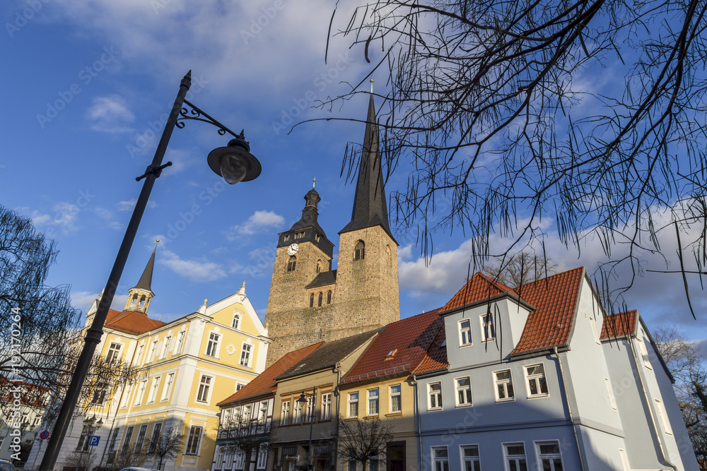 Obraz premium historic town burg near magdeburg germany
