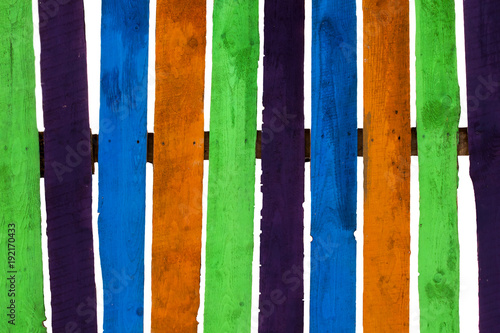 background of bright, colorful boards