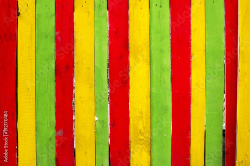 background of bright, colorful boards