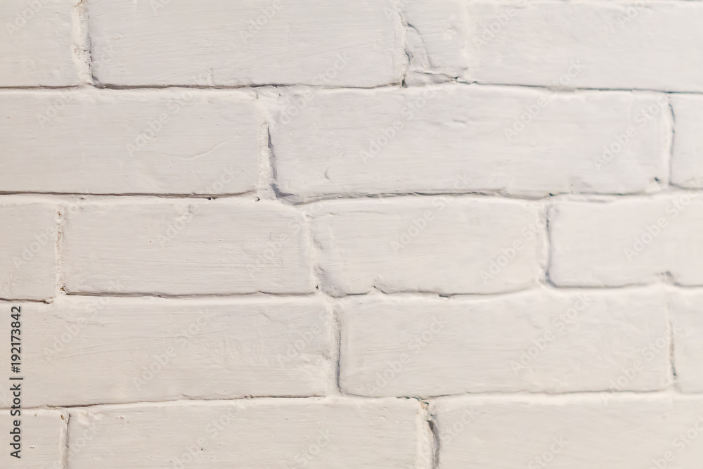 Obraz premium white briks wall background